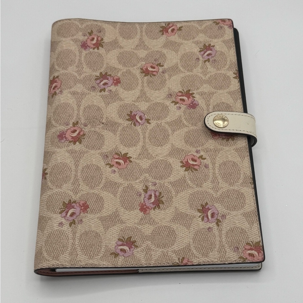Coach Signature Floral Notebook Cover